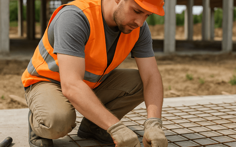 Cum se fixează plasa de sârmă pe beton